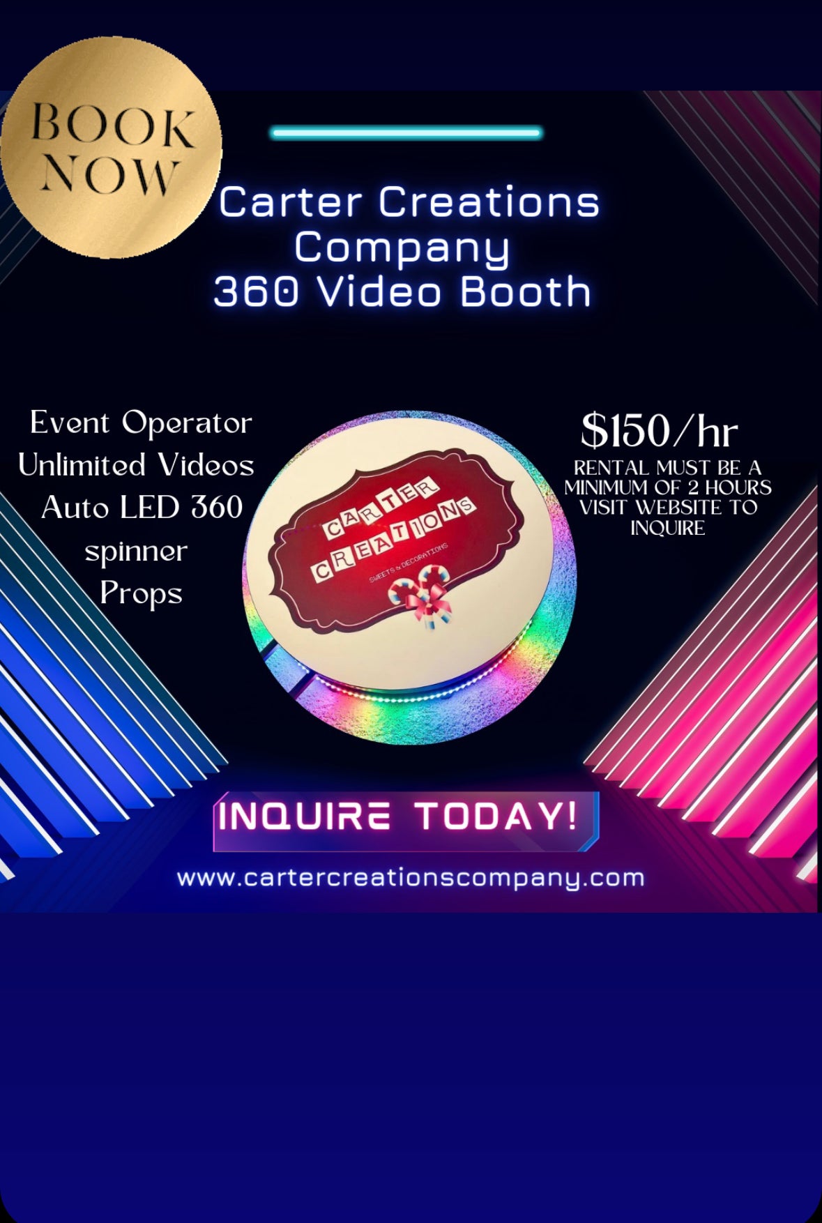360 Video Booth Rental
